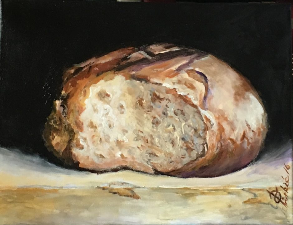Kruh svakidašnji,  akril na platnu,  30×40,  2016.