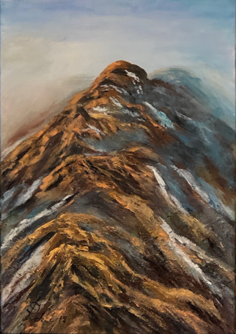 Maglovite planine,  akril na platnu,  60×40,  2019