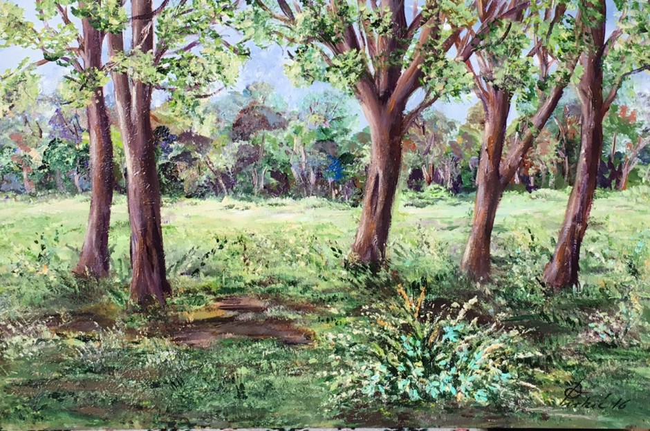 Park,  akril na platnu,  40×60,  2016